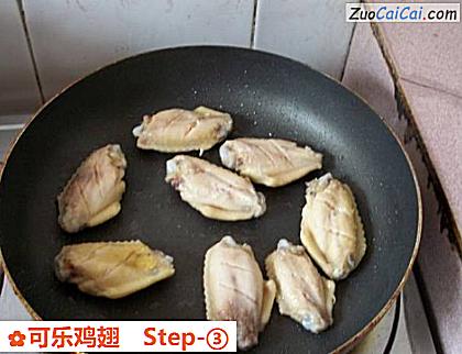 可乐鸡翅做法第三步骤