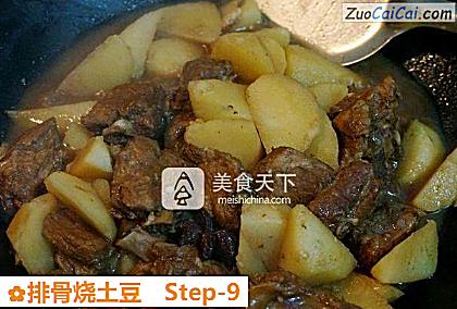 排骨烧土豆做法第九步骤