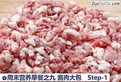 周末营养早餐之九酱肉大包做法第一步骤