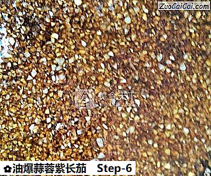 油爆蒜蓉紫长茄做法第六步骤