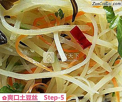 爽口土豆丝做法第五步骤