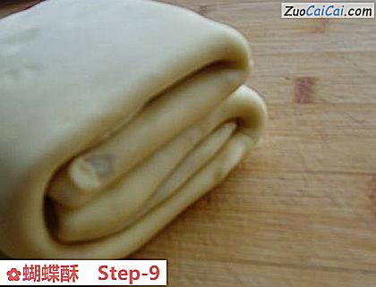 蝴蝶酥做法第九步骤