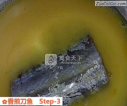 香煎刀鱼做法第三步骤