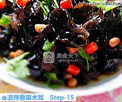 凉拌香菜木耳做法第十五步骤