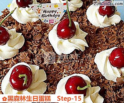 黑森林生日蛋糕做法第十五步骤