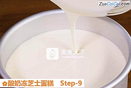酸奶冻芝士蛋糕做法第九步骤