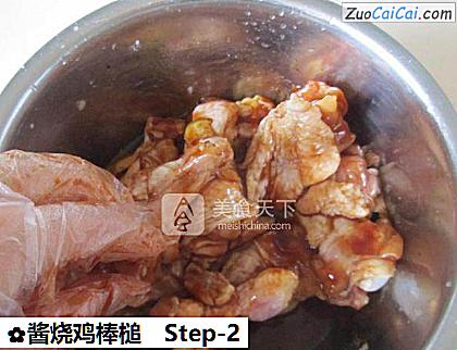 酱烧鸡棒槌做法第二步骤