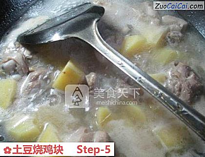 土豆烧鸡块做法第五步骤