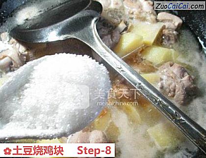 土豆烧鸡块做法第八步骤
