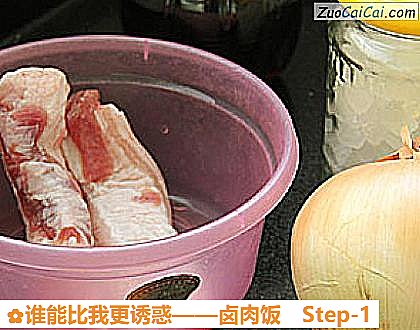 卤肉饭做法第一步骤