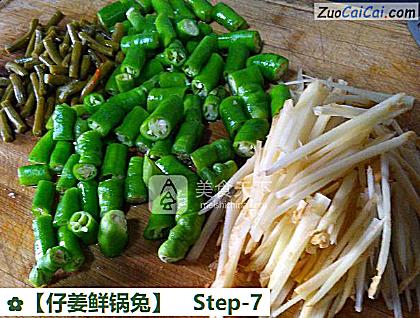 ［仔姜鲜锅兔］做法第七步骤
