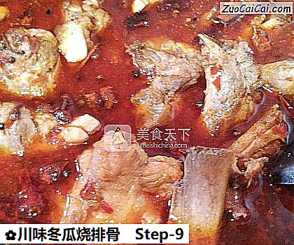 川味冬瓜烧排骨做法第九步骤