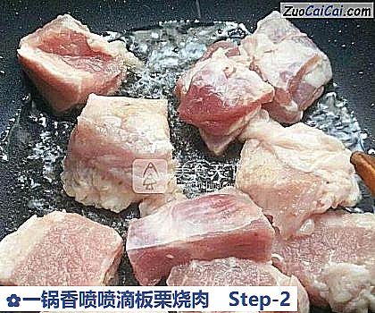 一锅香喷喷滴板栗烧肉做法第二步骤