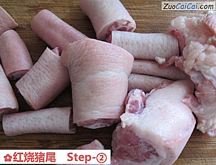 红烧猪尾做法第二步骤