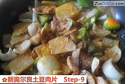 新奥尔良土豆肉片做法第九步骤