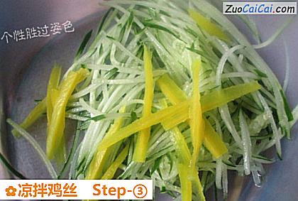 凉拌鸡丝做法第三步骤