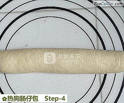 热狗肠仔包做法第四步骤