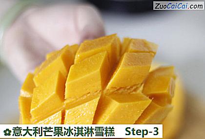 意大利芒果冰淇淋雪糕做法第三步骤