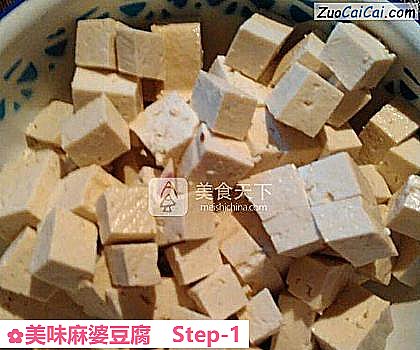 美味麻婆豆腐做法第一步骤