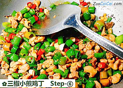 三椒小煎鸡丁做法第六步骤