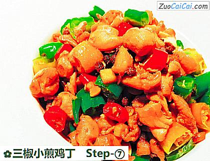 三椒小煎鸡丁做法第七步骤