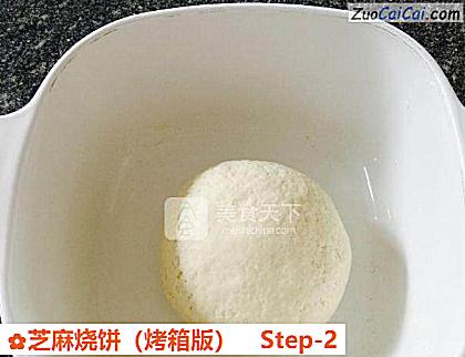 芝麻烧饼做法第二步骤