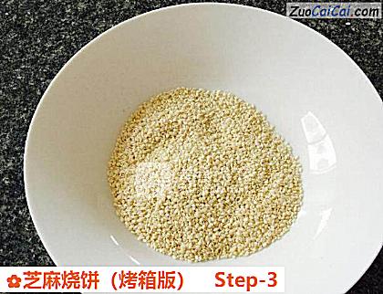 芝麻烧饼做法第三步骤
