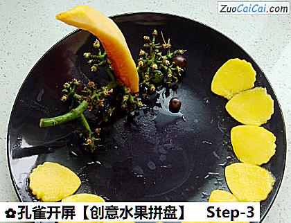 孔雀开屏做法第三步骤