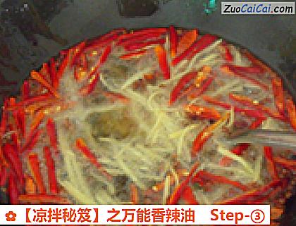 ［凉拌秘笈］之万能香辣油做法第三步骤