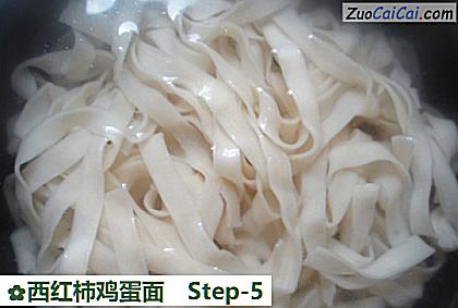 西红柿鸡蛋面做法第五步骤