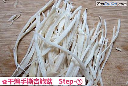 干煸手撕杏鲍菇做法第三步骤