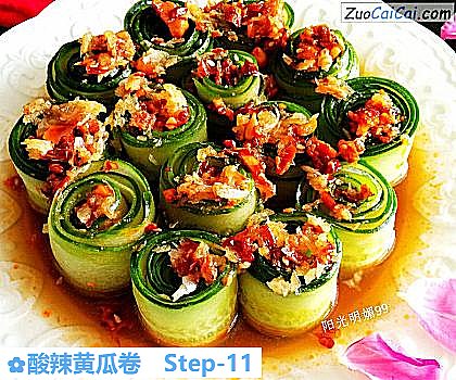 酸辣黄瓜卷做法第十一步骤