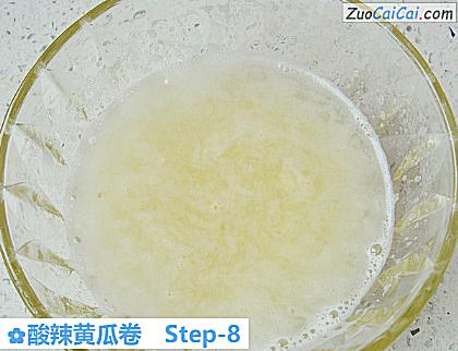 酸辣黄瓜卷做法第八步骤