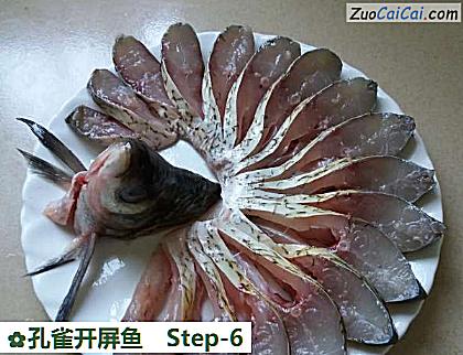 孔雀开屏鱼做法第六步骤