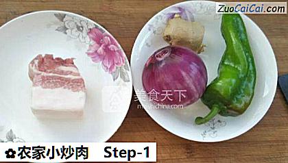 农家小炒肉做法第一步骤