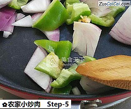 农家小炒肉做法第五步骤