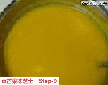 芒果冻芝士做法第九步骤