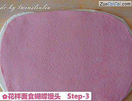 花样面食蝴蝶馒头做法第三步骤