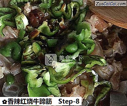 香辣红烧牛蹄筋做法第八步骤