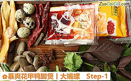 暴爽花甲鸭脚煲丨大嘴螺做法第一步骤