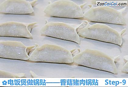 香菇猪肉锅贴做法第九步骤