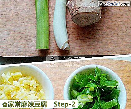 家常麻辣豆腐做法第二步骤