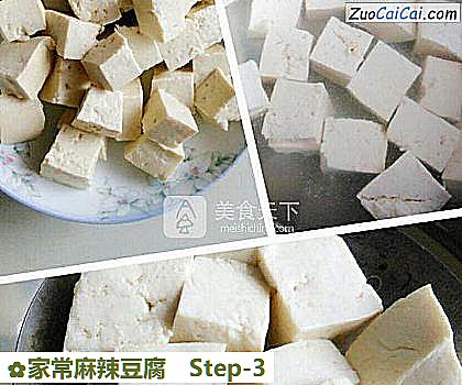 家常麻辣豆腐做法第三步骤