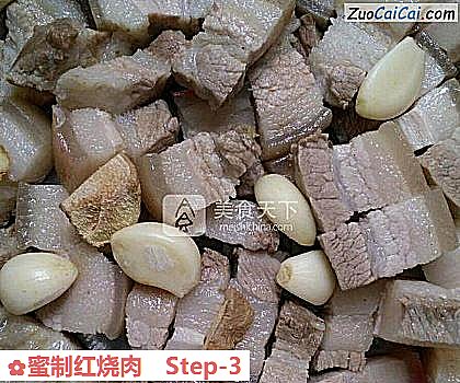 蜜制红烧肉做法第三步骤
