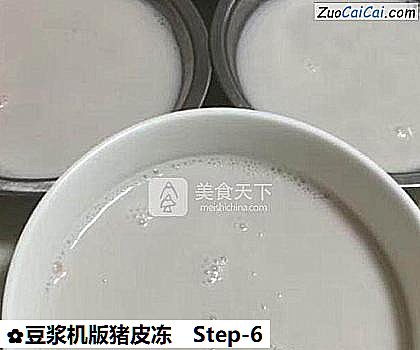 豆浆机版猪皮冻做法第六步骤