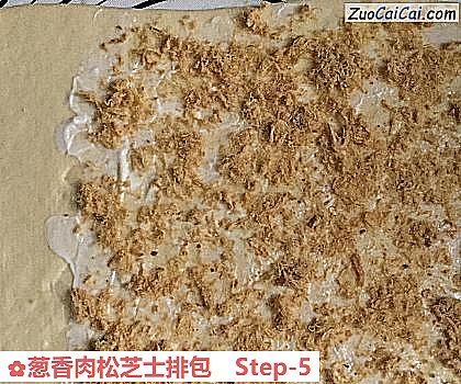 葱香肉松芝士排包做法第五步骤