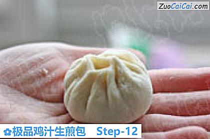 极品鸡汁生煎包做法第十二步骤