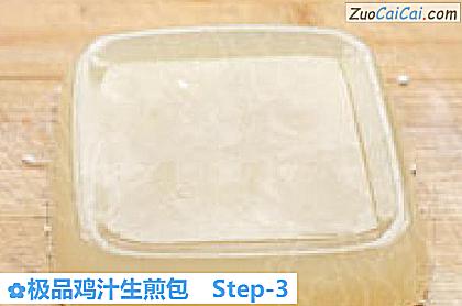 极品鸡汁生煎包做法第三步骤
