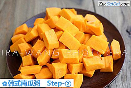 韩式南瓜粥做法第二步骤