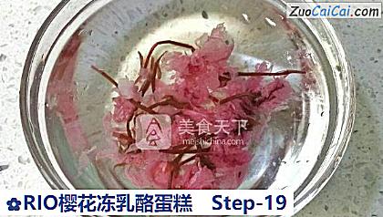 RIO樱花冻乳酪蛋糕做法第十九步骤